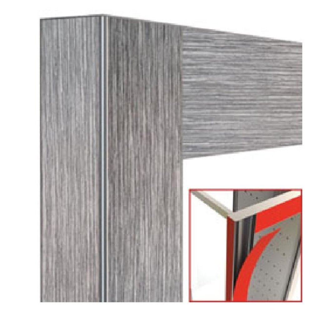 Diamond Deco vitrine 216lt. lariks ashen - magnetisch | DE21-LC Diamond Deco vitrine 216lt. lariks ashen - magnetisch | DE21-LC