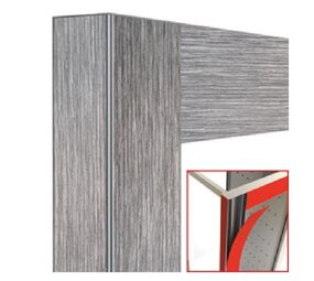 Diamond Deco vitrine 216lt. lariks ashen - magnetisch Diamond Deco vitrine 216lt. lariks ashen - magnetisch