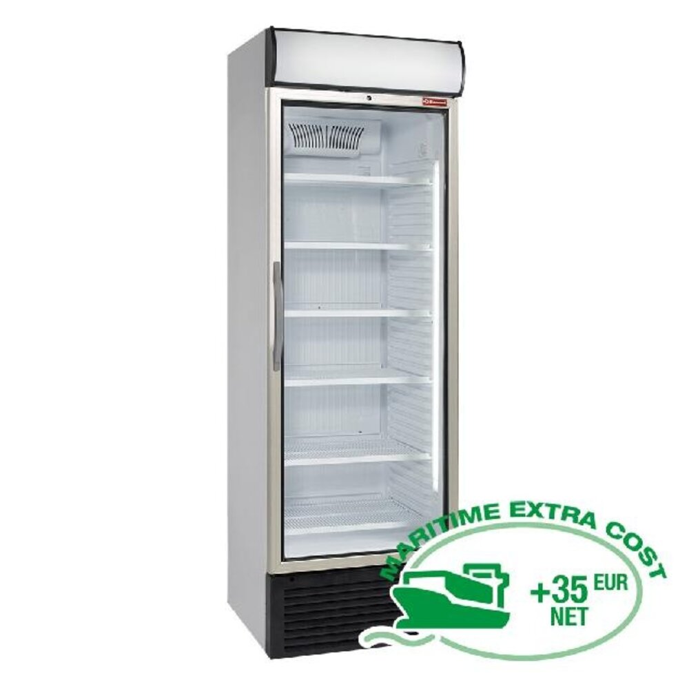 Diamond Geventileerde positieve t° vitrine 500 liter, met lichtbak | E50PC/R6