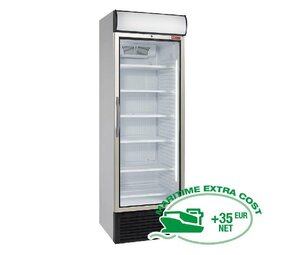 Diamond Geventileerde positieve t° vitrine 500 liter, met lichtbak