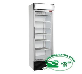 Diamond Statische geventileerde negatieve t° vitrine, 500 liter, met lichtbak