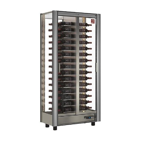 Diamond Gekoelde wijnvitrine lt. 530 - doorgeef - moduleerbaar | GVV-1/TR Diamond Gekoelde wijnvitrine lt. 530 - doorgeef - moduleerbaar | GVV-1/TR