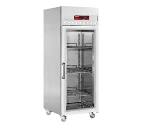 Diamond Geventileerde koelkast 700 liter, 1 glazen deur (gn 2 1), op wielen Diamond Geventileerde koelkast 700 liter, 1 glazen deur (gn 2 1), op wielen