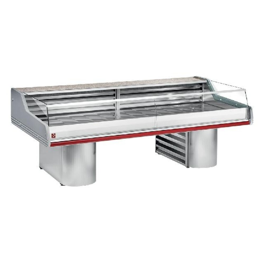 Diamond Gekoelde vitrine toonbank met ruit   self-service  , op sokkels | SG30BS/C1-R2