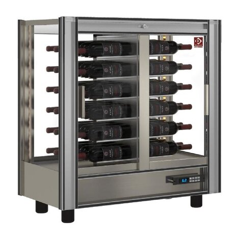 Diamond Gekoelde wijnvitrine lt. 216 - doorgeef - moduleerbaar | PVV-1/TR Diamond Gekoelde wijnvitrine lt. 216 - doorgeef - moduleerbaar | PVV-1/TR