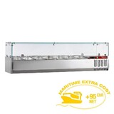 Diamond Gekoelde opzetstructuur 7 x gn1 3 - 150 mm, met glasopbouw Diamond Gekoelde opzetstructuur 7 x gn1 3 - 150 mm, met glasopbouw