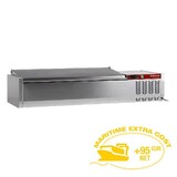 Diamond Gekoelde opzetvitrine 4 x gn1 3-150mm, met r.v.s. deksel Diamond Gekoelde opzetvitrine 4 x gn1 3-150mm, met r.v.s. deksel