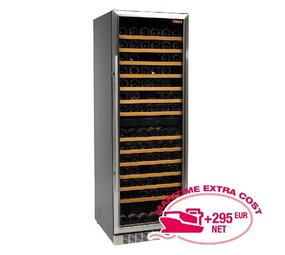 Diamond Wijnkast vitrine, geventileerd, 375 lt., deur in roestvrij staal, 2 t°, black Diamond Wijnkast vitrine, geventileerd, 375 lt., deur in roestvrij staal, 2 t°, black