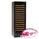 Diamond Wijnkast vitrine, geventileerd, 375 lt., black