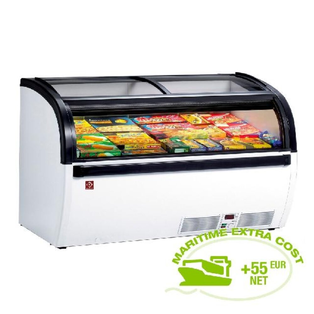 Diamond Panoramische diepvriezer met schuifglas deuren | VISUAL-15-R2 Diamond Panoramische diepvriezer met schuifglas deuren | VISUAL-15-R2