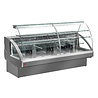 Diamond Gekoelde vitrinetoonbank, statisch, ladensysteem, zonder reserve - grijs | UT29/G5-R2 Diamond Gekoelde vitrinetoonbank, statisch, ladensysteem, zonder reserve - grijs | UT29/G5-R2