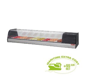 Diamond Gekoeld uitstalraam voor tapas, 8x gn 1 3 - 40 mm (inbegrepen)