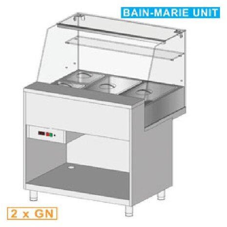Diamond Uitstaltoonbank en & gn, hoge ruit, statisch, zonder reserve | MA10X Diamond Uitstaltoonbank en & gn, hoge ruit, statisch, zonder reserve | MA10X