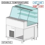 Diamond Gekoelde & verwarmde vitrine toonbank en & gn, hoog glas, statisch, zonder reserve Diamond Gekoelde & verwarmde vitrine toonbank en & gn, hoog glas, statisch, zonder reserve