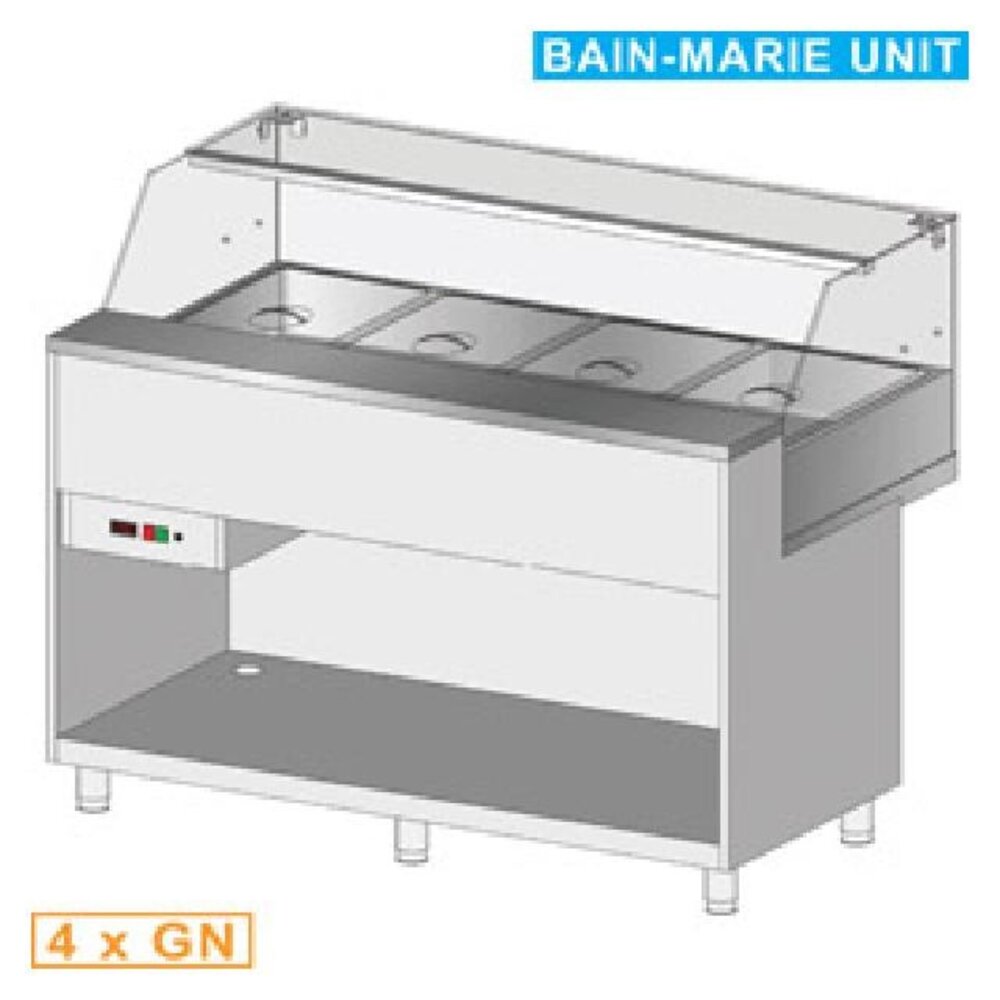 Diamond Gekoelde uitstaltoonbank en & gn, lage ruit , statisch, zonder reserve | MB15X