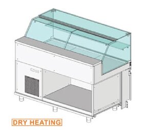 Diamond Gekoelde uitstaltoonbank en & gn, lage ruit , statisch, zonder reserve