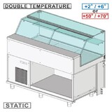 Diamond Gekoelde & verwarmde vitrine toonbank en & gn, laag glas, statisch, zonder reserve Diamond Gekoelde & verwarmde vitrine toonbank en & gn, laag glas, statisch, zonder reserve