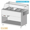 Diamond Gekoelde uitstaltoonbank en & gn, lage ruit , statisch, zonder reserve | MB13X Diamond Gekoelde uitstaltoonbank en & gn, lage ruit , statisch, zonder reserve | MB13X