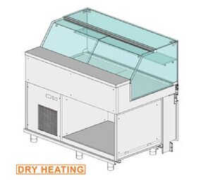 Diamond Gekoelde uitstaltoonbank en & gn, lage ruit , statisch, zonder reserve