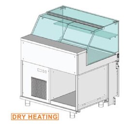 Diamond Gekoelde uitstaltoonbank en & gn, lage ruit , statisch, zonder reserve