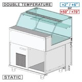 Diamond Gekoelde & verwarmde vitrine toonbank en & gn, laag glas, statisch, zonder reserve Diamond Gekoelde & verwarmde vitrine toonbank en & gn, laag glas, statisch, zonder reserve
