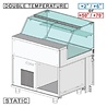 Diamond Gekoelde & verwarmde vitrine toonbank en & gn, laag glas, statisch, zonder reserve | CFB10X Diamond Gekoelde & verwarmde vitrine toonbank en & gn, laag glas, statisch, zonder reserve | CFB10X