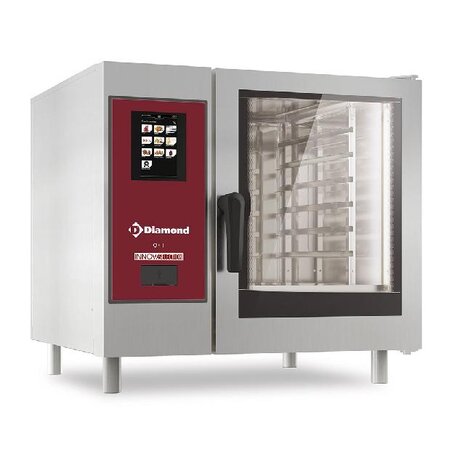 Diamond Gasoven, touch directe stoom en convectie, 6x gn 1 1+cleaning | SDGT/XC-06 Diamond Gasoven, touch directe stoom en convectie, 6x gn 1 1+cleaning | SDGT/XC-06