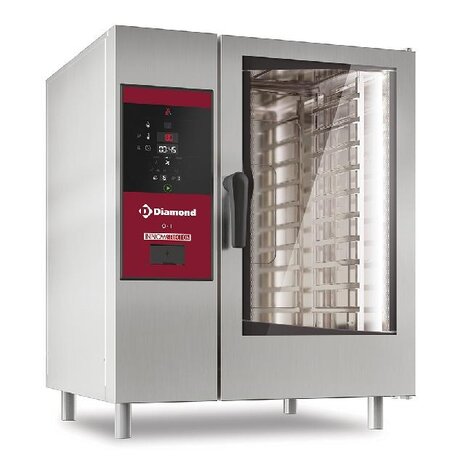 Diamond Elektrische oven, directe stoom en convectie, 10xgn1 1+cleaning | SDE/XC-10