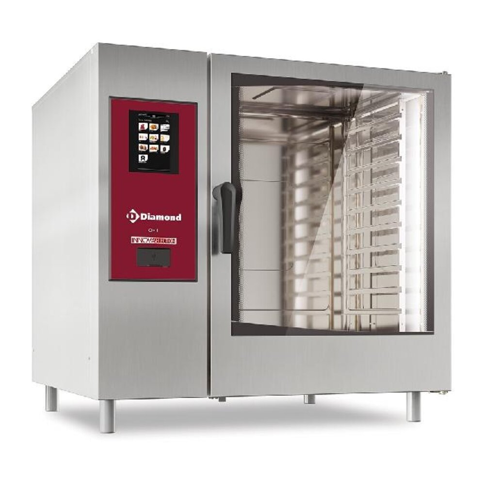 Diamond Elektrische oven   touch  met boiler, stoom en convectie 10xgn2 1+ cleaning | SBET/XC-12