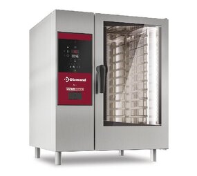 Diamond Electrische oven met boiler, stoom en convectie 10x gn 1 1+ cleaning