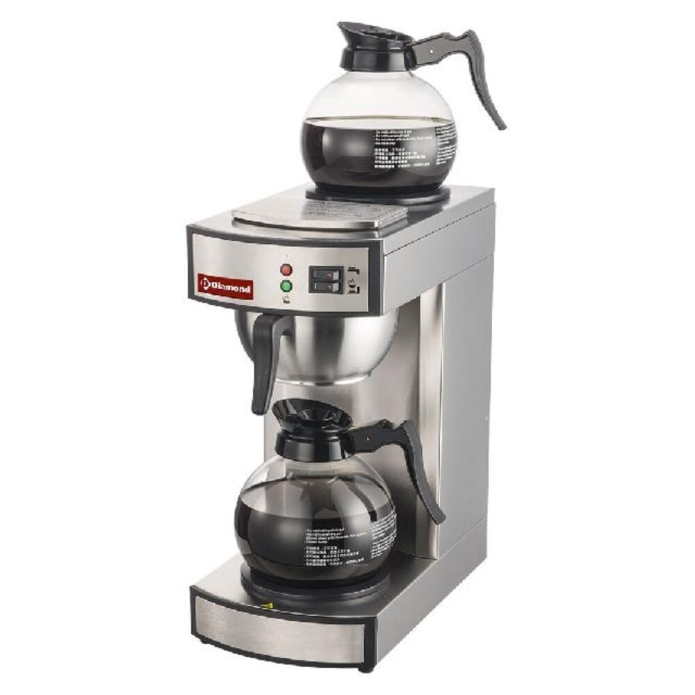 Diamond Koffiepercolator - 1 groep + 2 verwarmplaten - halfautomatisch | PCF-S2/F Diamond Koffiepercolator - 1 groep + 2 verwarmplaten - halfautomatisch | PCF-S2/F
