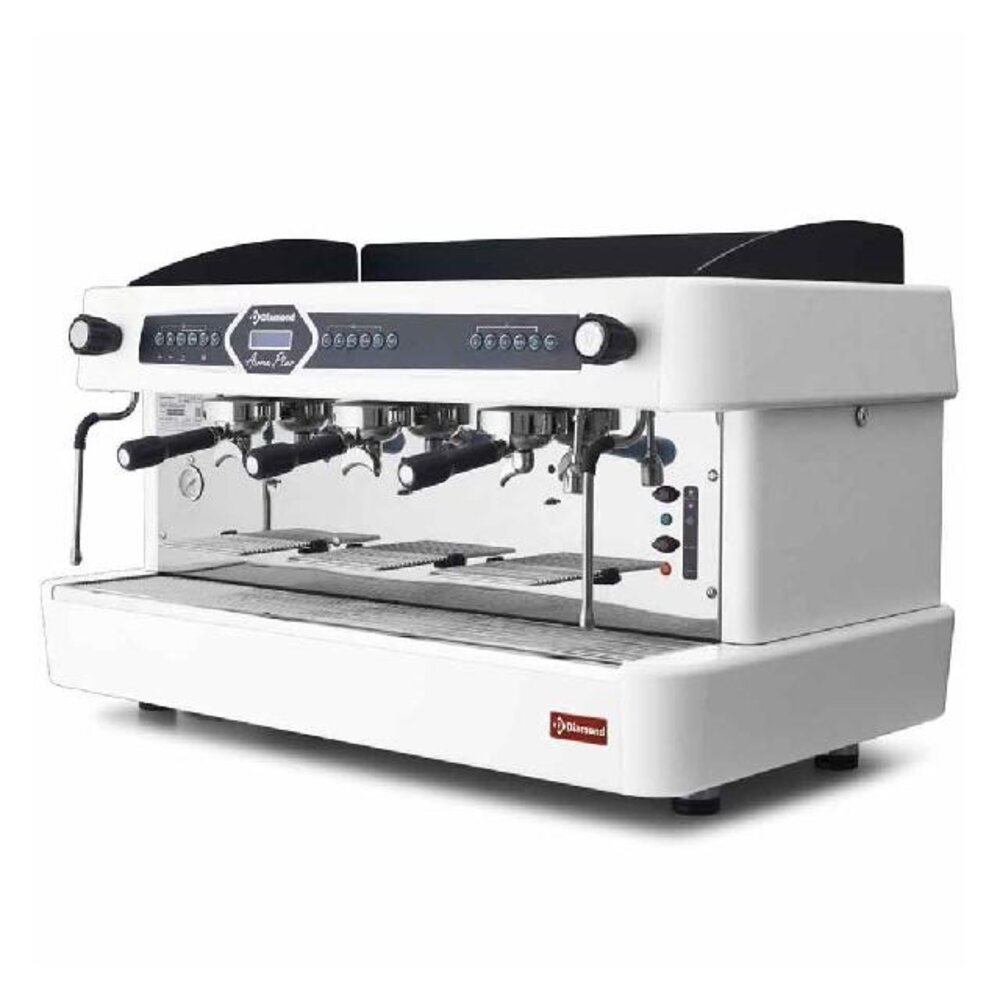 Diamond Espresso machine 3 groepen, automatisch (met display)- wit | AROMA/3EW