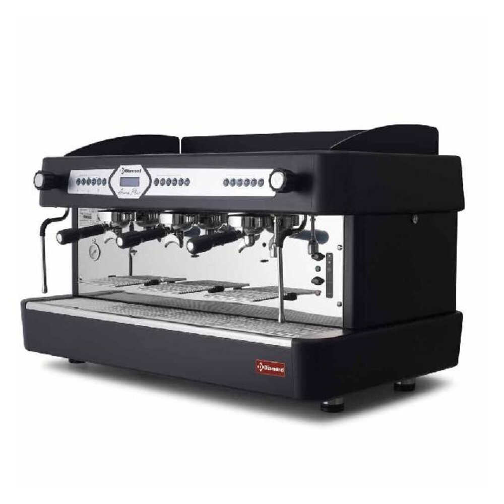 Diamond Espresso machine 3 groepen, automatisch (met display)-zwart | AROMA/3EB