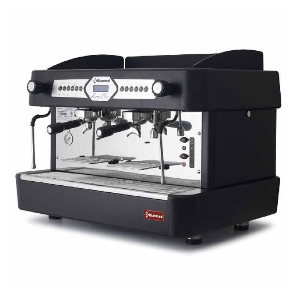 Diamond Koffiemachine 2 groepen, automatisch (met display) - zwart | AROMA/2EB Diamond Koffiemachine 2 groepen, automatisch (met display) - zwart | AROMA/2EB