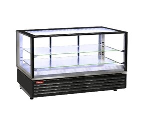 Diamond Warmte vitrine en of gn, geventileerd, 2 niv., zwart Diamond Warmte vitrine en of gn, geventileerd, 2 niv., zwart