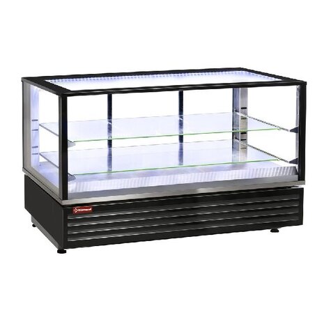 Diamond Warmte vitrine en of gn, geventileerd, 2 niv., zwart | VHDG-B1 Diamond Warmte vitrine en of gn, geventileerd, 2 niv., zwart | VHDG-B1