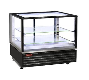 Diamond Warmte vitrine en of gn, geventileerd, 2 niveaus, zwart Diamond Warmte vitrine en of gn, geventileerd, 2 niveaus, zwart