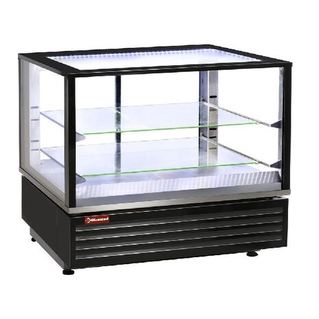 Diamond Warmte vitrine en of gn, geventileerd, 2 niveaus, zwart | VHDP-B1 Diamond Warmte vitrine en of gn, geventileerd, 2 niveaus, zwart | VHDP-B1
