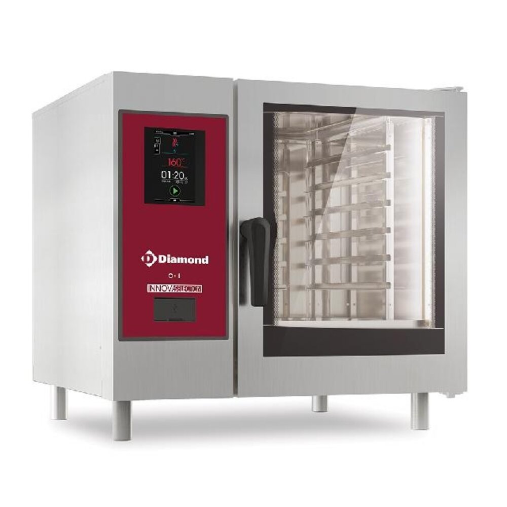 Diamond Electrische . touch oven directe stoom en convectie 6xgn1 1+ cleaning | SDET/XC-06-230V/3- Diamond Electrische . touch oven directe stoom en convectie 6xgn1 1+ cleaning | SDET/XC-06-230V/3-