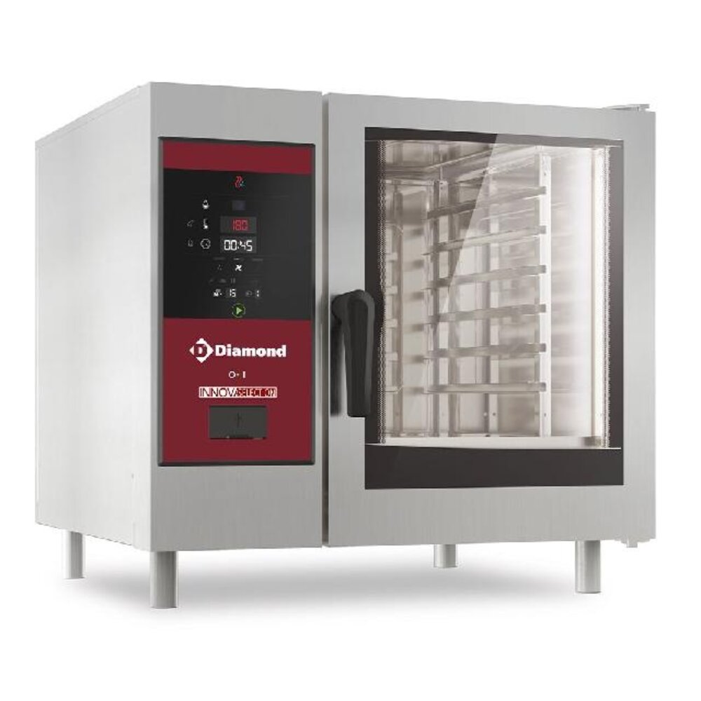 Diamond Electrische oven directe stoom en convectie, 6x gn 1 1+cleaning | SDE/XC-06-230V/3-