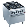 Diamond Gasfornuis 4 branders, elektrische oven gn 2 1- | G22/4BFE8-230/3--N Diamond Gasfornuis 4 branders, elektrische oven gn 2 1- | G22/4BFE8-230/3--N