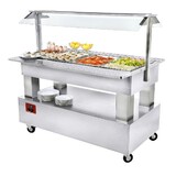 Diamond Buffet - salad bar, gekoeld, 4x gn 1 1-150 (wit hout) Diamond Buffet - salad bar, gekoeld, 4x gn 1 1-150 (wit hout)
