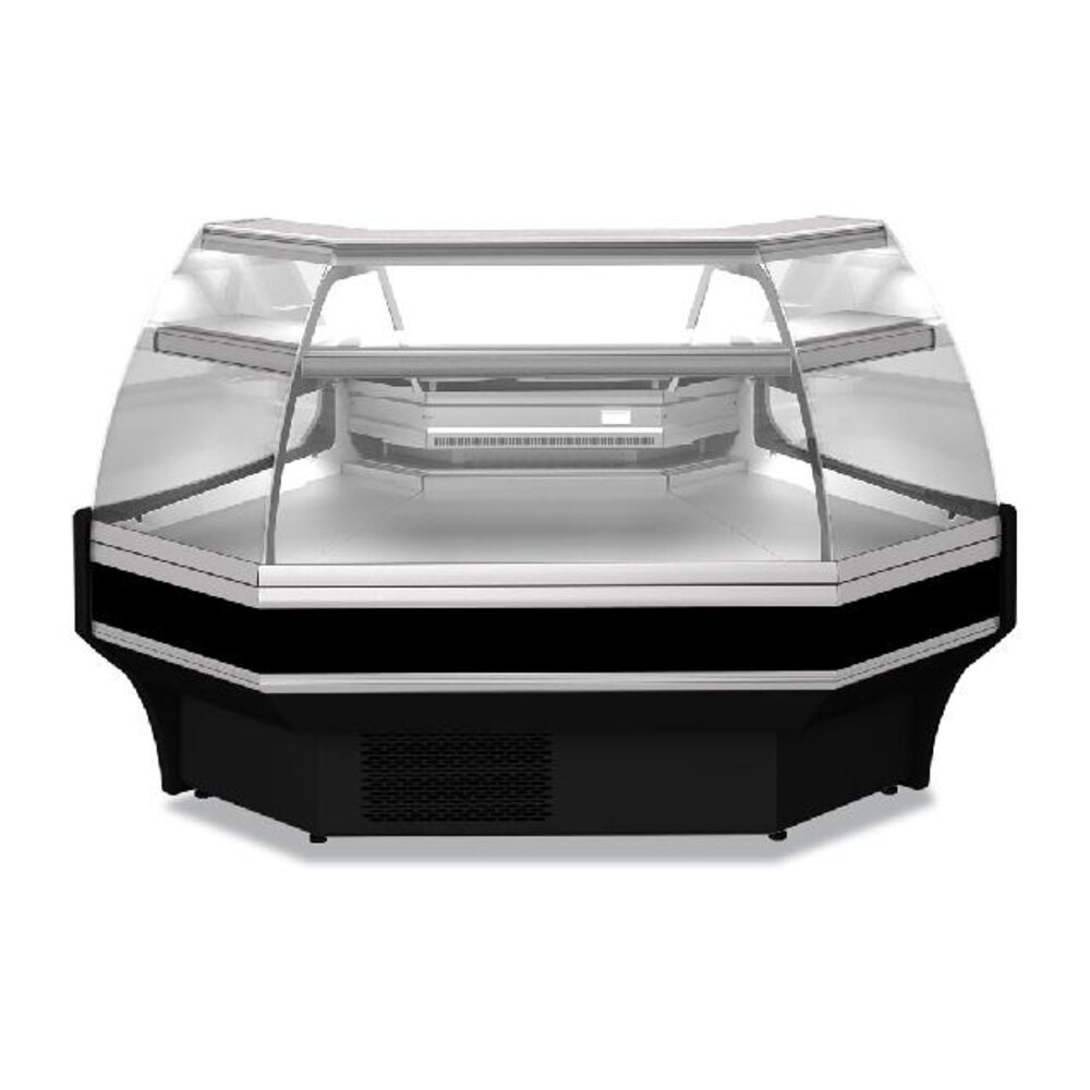 Diamond Open hoek 90°, geventileerd, 3 zijden – zwart | ATL/C93-RA-B5