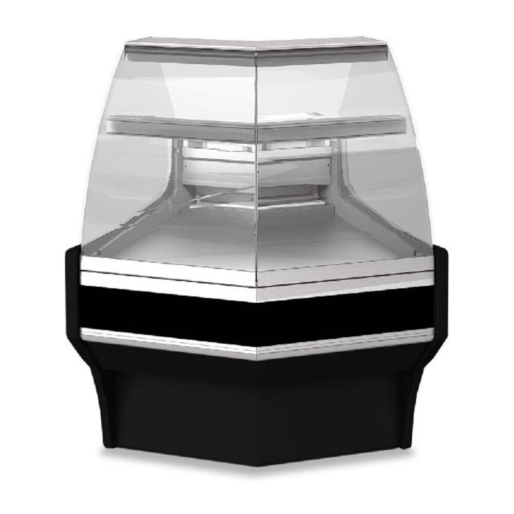 Diamond Open hoek 45°, neutraal, patisserie glas – zwart | ATL/C4-NP-B5 Diamond Open hoek 45°, neutraal, patisserie glas – zwart | ATL/C4-NP-B5