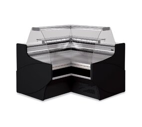 Diamond Gesloten hoek 90°, geventileerd, patisserie glas – zwart Diamond Gesloten hoek 90°, geventileerd, patisserie glas – zwart