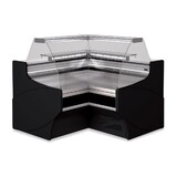 Diamond Gesloten hoek 90°, geventileerd, laag glas – zwart