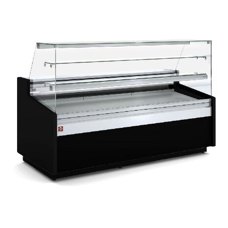 Diamond Geventileerde vitrinetoonbank, patisserie glas, met reserve – zwart | ATL/15-PV-B5 Diamond Geventileerde vitrinetoonbank, patisserie glas, met reserve – zwart | ATL/15-PV-B5