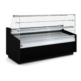Diamond Geventileerde vitrinetoonbank, patisserie glas, met reserve – zwart