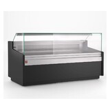 Diamond Geventileerde vitrinetoonbank, met laag glas, met reserve – zwart Diamond Geventileerde vitrinetoonbank, met laag glas, met reserve – zwart