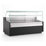 Diamond Neutrale vitrinetoonbank, met neutrale reserve – zwart Diamond Neutrale vitrinetoonbank, met neutrale reserve – zwart